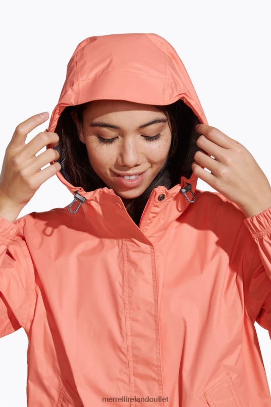 Merrell Fallon Rain Jacket (JWS26353-628) Women LTPDN1202 Clothes Peach Echo