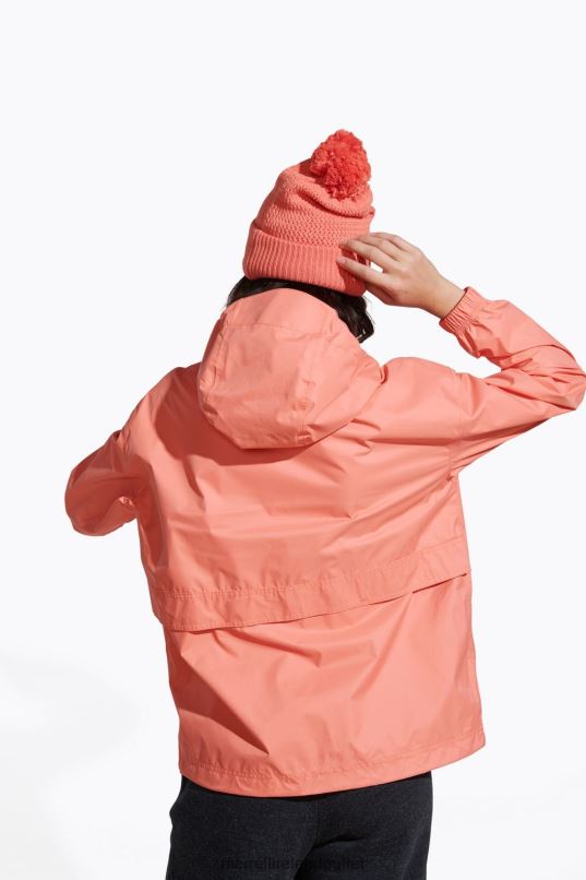 Merrell Fallon Rain Jacket (JWS26353-628) Women LTPDN1202 Clothes Peach Echo