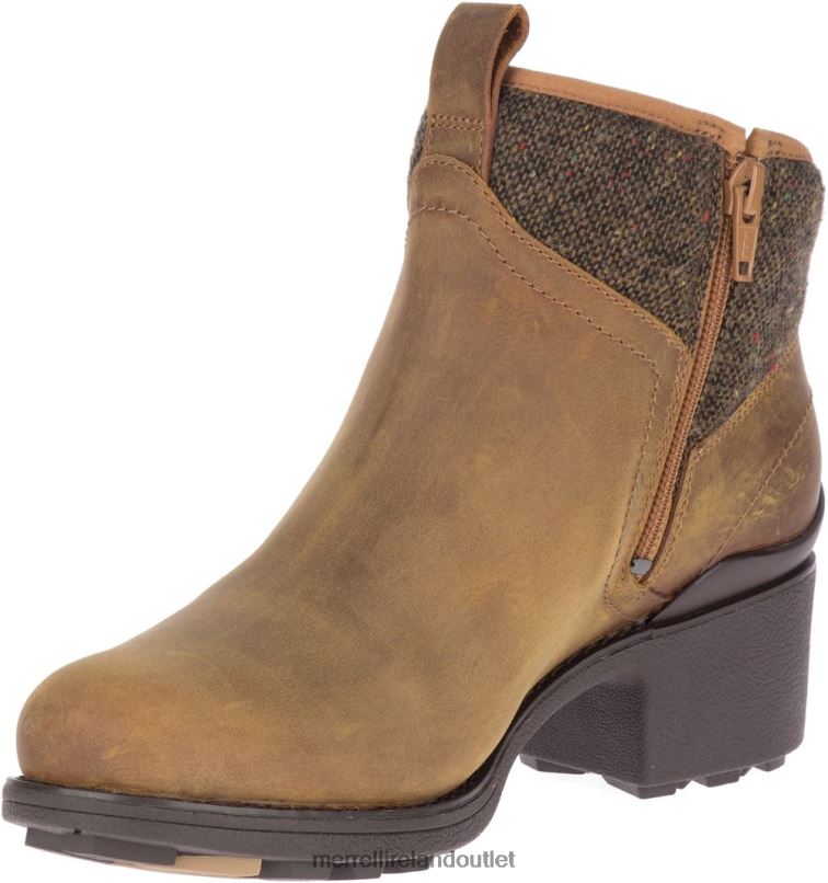 Merrell Chateau II Mid Pull Waterproof (J000888) Women LTPDN1150 Shoes Nutmeg