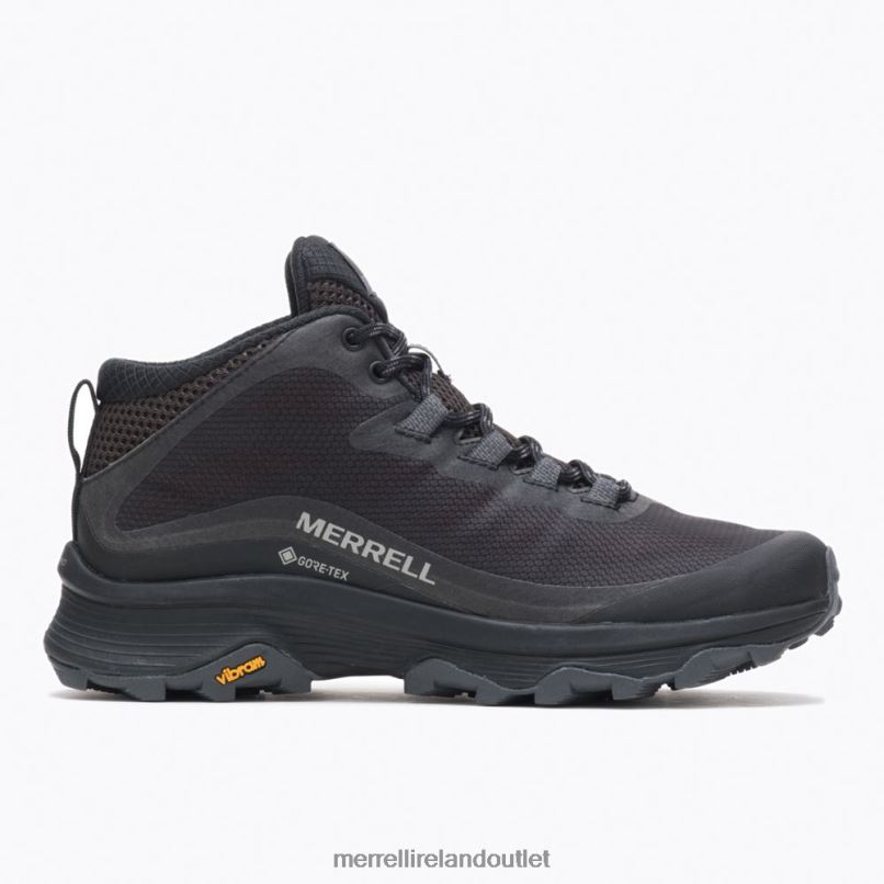 Merrell Moab Speed Mid GORE-TEX (J067174) Women LTPDN877 Shoes Black/Asphalt