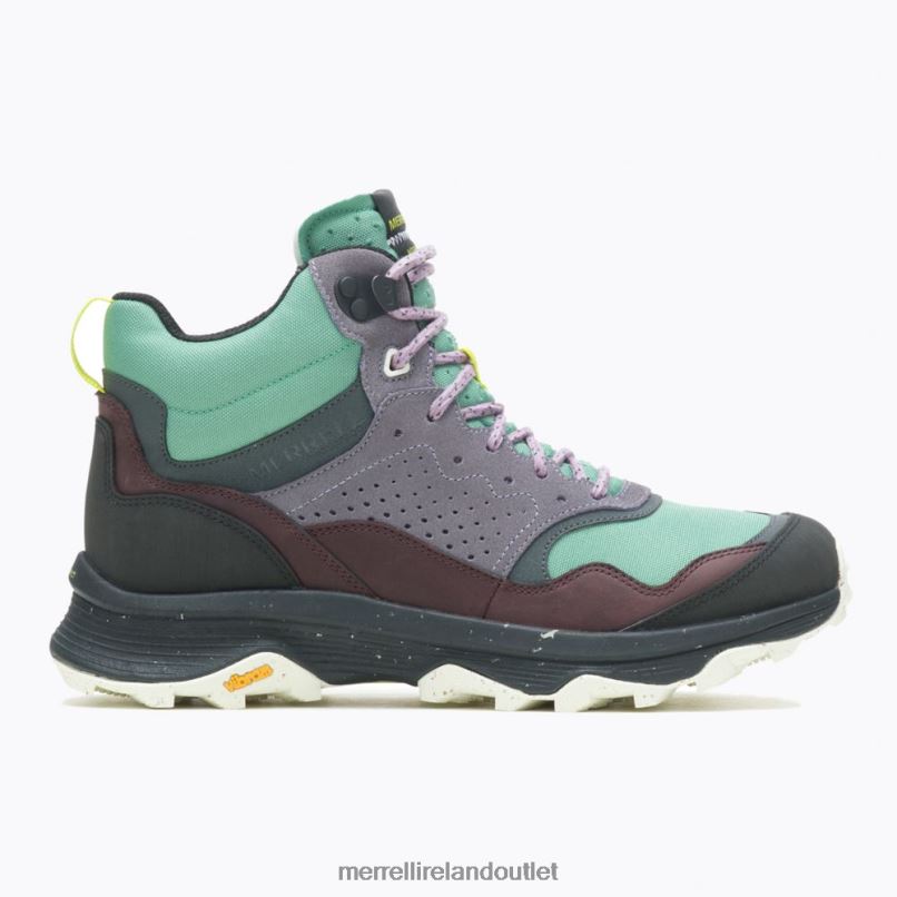 Merrell Speed Solo Mid Waterproof (J005098) Women LTPDN828 Shoes Jade