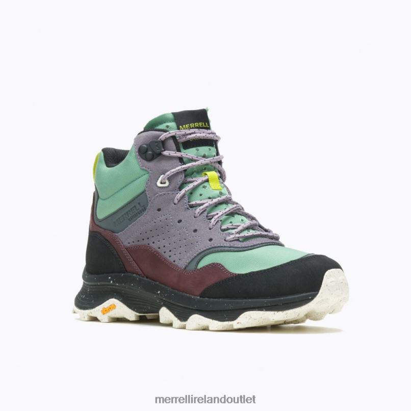 Merrell Speed Solo Mid Waterproof (J005098) Women LTPDN828 Shoes Jade