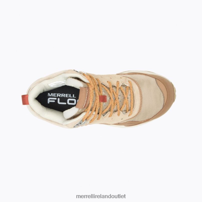 Merrell Speed Solo Mid Waterproof (J005386) Women LTPDN829 Shoes Tobacco/Gold