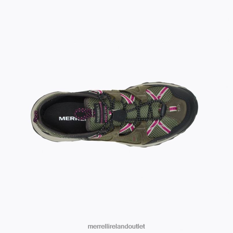 Merrell Speed Strike Leather Sieve (J135168) Women LTPDN979 Shoes Lichen