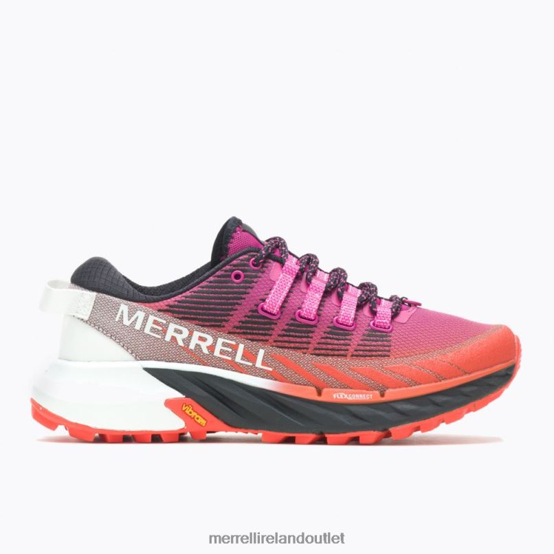 Merrell Agility Peak 4 (J067524) Women LTPDN925 Shoes Fuchsia/Tangerine