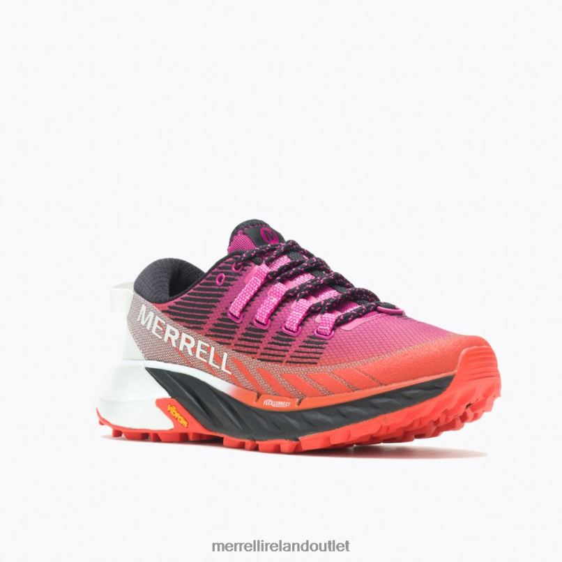 Merrell Agility Peak 4 (J067524) Women LTPDN925 Shoes Fuchsia/Tangerine