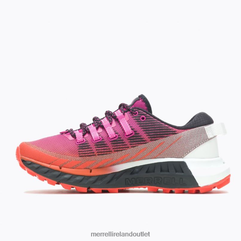 Merrell Agility Peak 4 (J067524) Women LTPDN925 Shoes Fuchsia/Tangerine